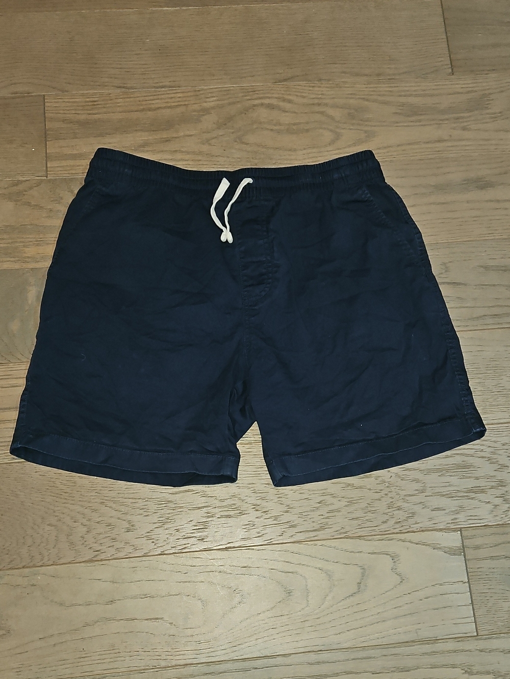 J. Crew Navy and White Elastic Waist Shorts